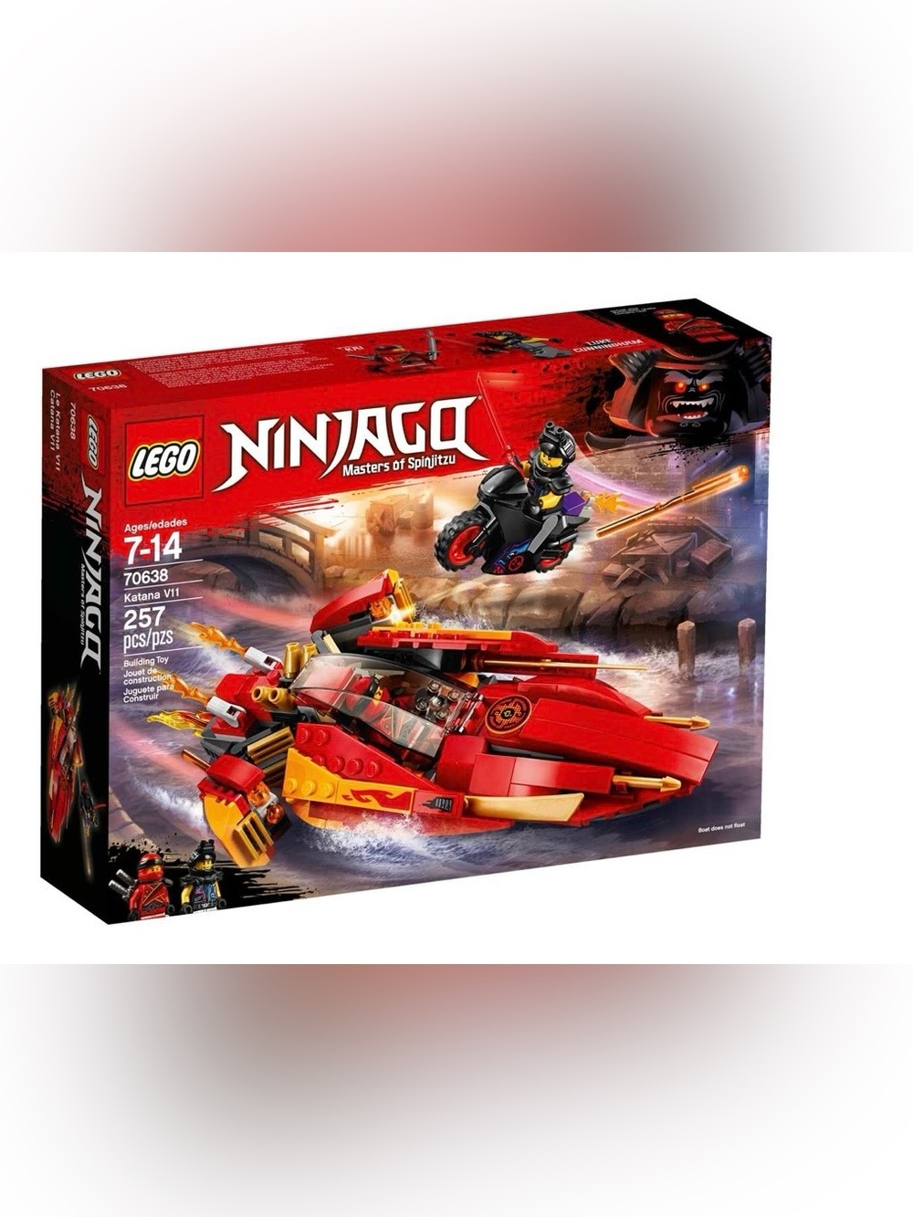 LEGO Ninjago Red and Black Katana V11 Vehicle Set
